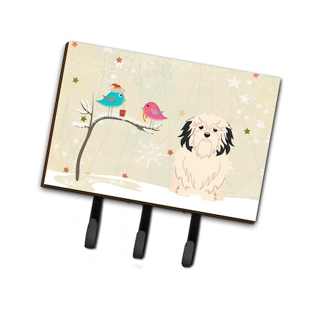 Carolines Treasures Christmas Presents Between Friends Lowchen Leash or Key Holder BB2491TH68